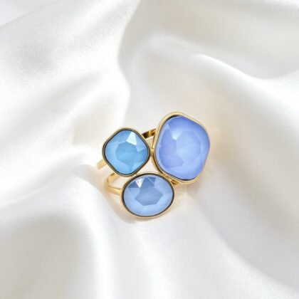 Ring Met Steentjes - Jet
