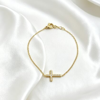 Kruis Armband Met Strass - Silke