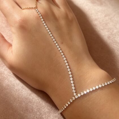 Hand Chain Met Strass -Luna