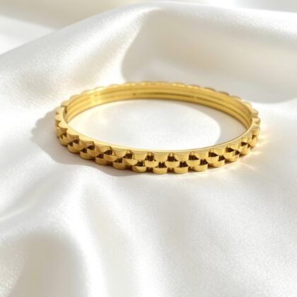 Bangle Armband Met Structuur - Silvie
